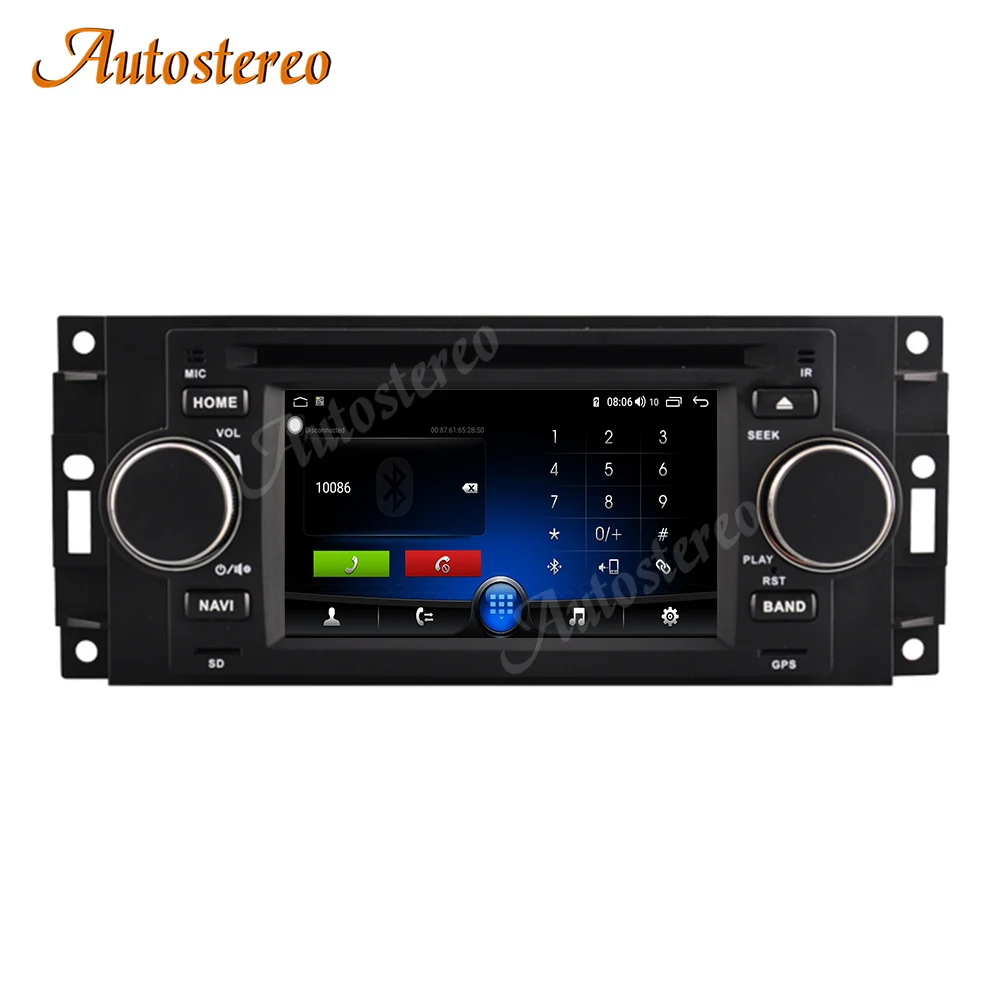 128GB Android 10,0 Auto DVD Player Multimedia-Spieler GPS-Navigation Für JEEP Grand Cherokee 2005-2009 Radio Auto stereo Kopf Einheit