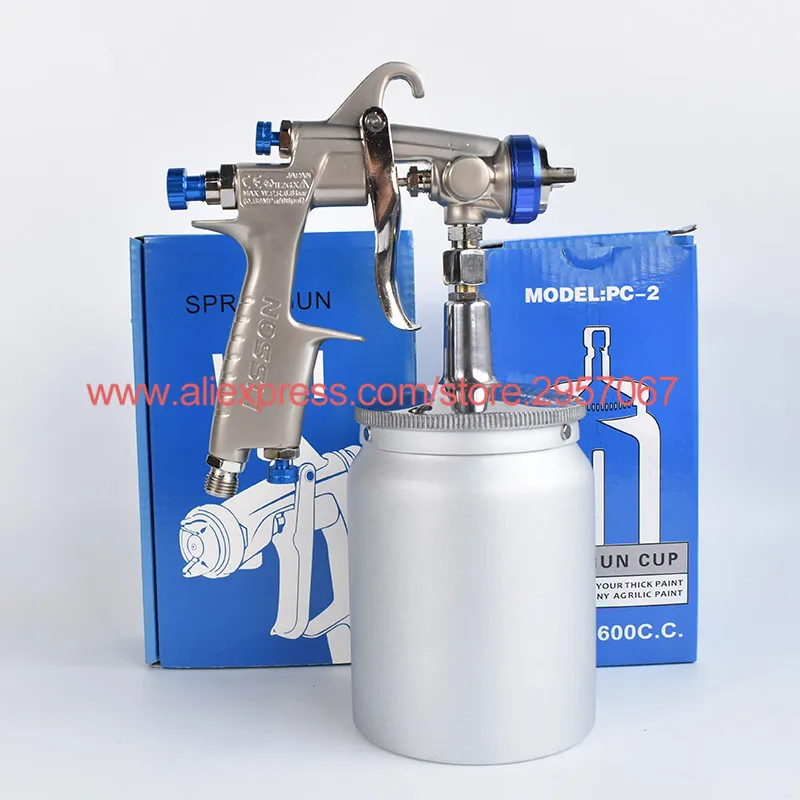 Original Spray Gun LISSON W-101 HVLP paint spray gun Gravity 1.0mm/1.3mm/1.5mm/1.8mm nozzle for Painting Car Repair Tool