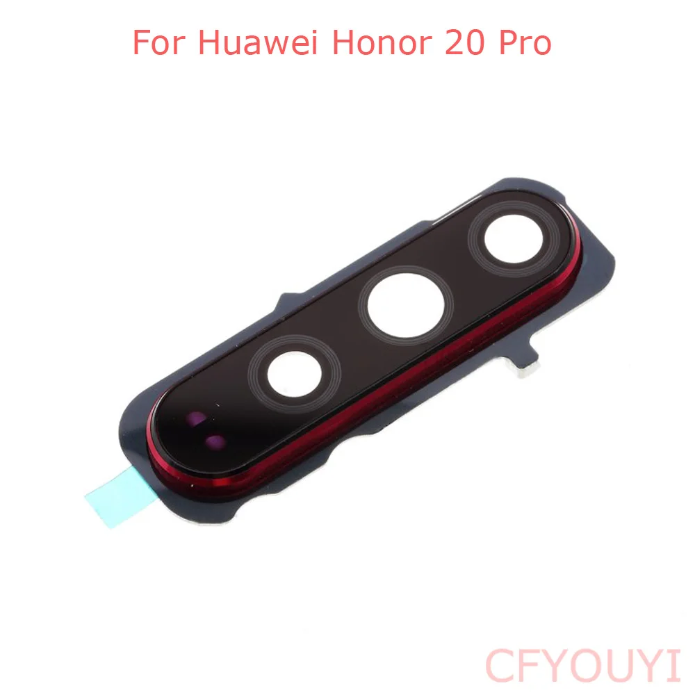 For Huawei Honor 20 Pro Back Camera Lens Ring Cover with Glass Lens Replace Part