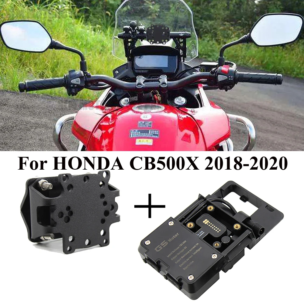 Motorcycle Accessories front windshield GPS navigation mobile phone fixing bracket For HONDA CB500X CB 500X CB500 X 2018 2019 20