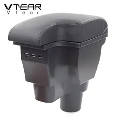 Vtear Car Armrest Box Interior Accessories Arm Rest Center Console Ashtray Cushion Decoration Parts For Hyundai Accent Solaris 2