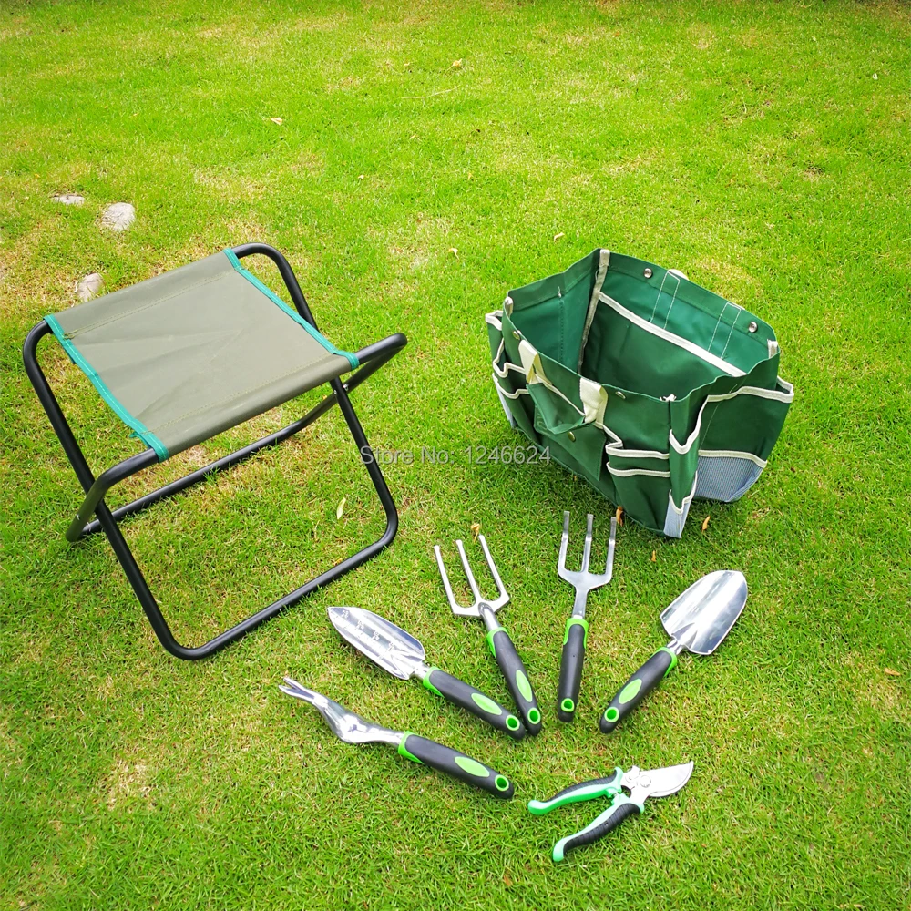 

Garden Hand Tools Set Portable GA-3 Professional Design House Planting Tool And Stool