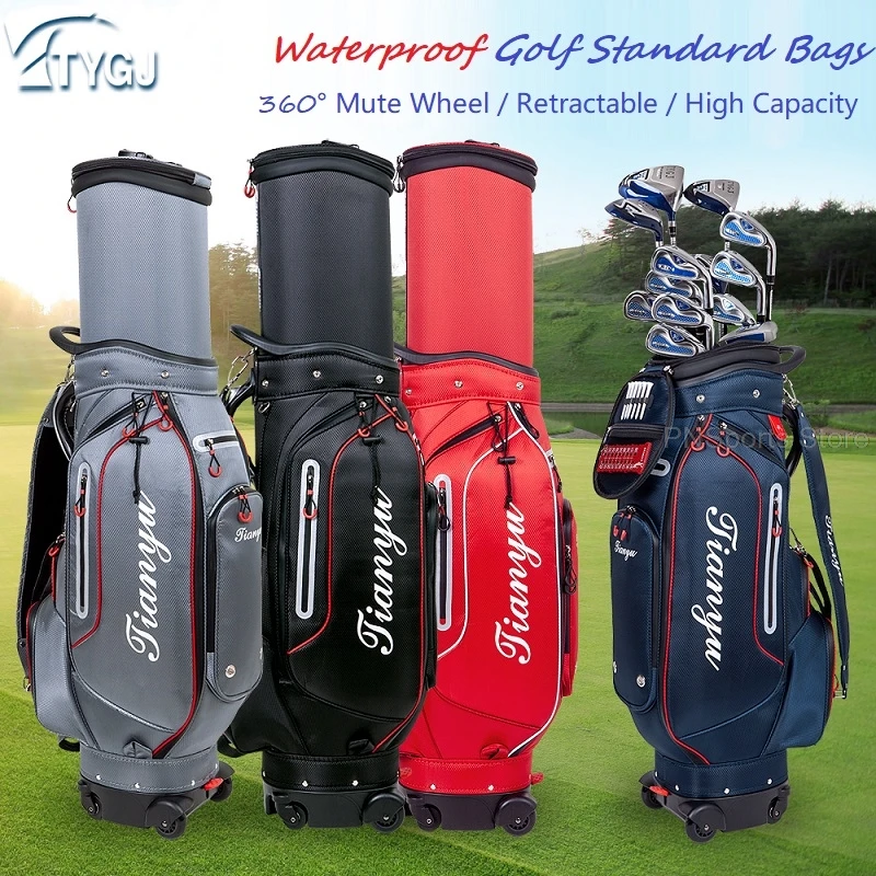 

2021 Golf Bags Golf Staff Bag Waterproof Big Capacity Packages Multi-Pockets Durable Standard Ball Bag Golf Club Equipments