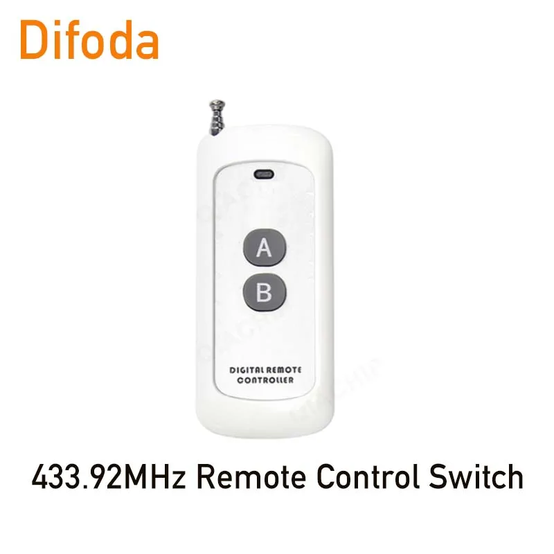 

Universal Lighting 433.92MHz Remote Control Switch QIACHIP AC 220V 10A 1CH RF Relay Receiver and Transmitter For Bulb\Lamp\LED