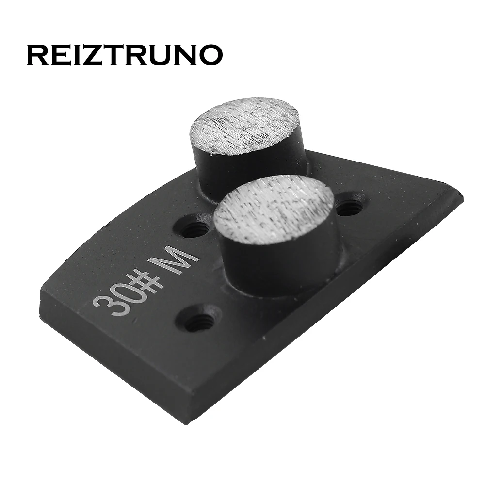 REIZTRUNO 1 piece  two botton segments diamond Floor Grinding Shoes for concrete,Lavina  grinding tools Floor Polishing Block