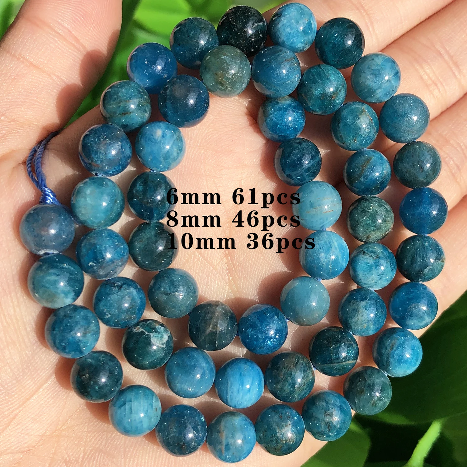 Natuursteen Blauwe Apatiet Gem Kralen Ronde Onregelmatige Facet Rondelle Losse Kralen Voor Sieraden Maken Diy Armbanden Accessoires