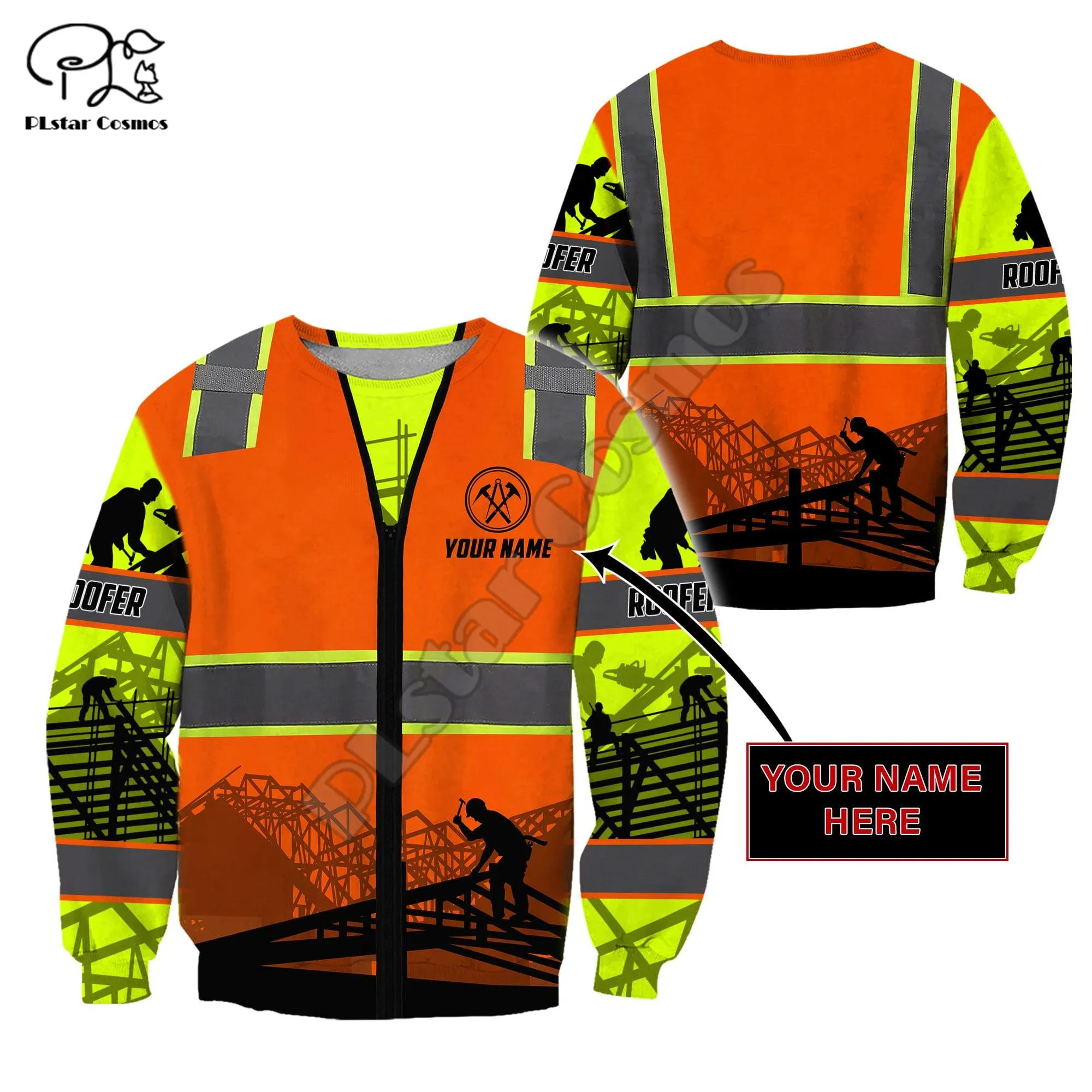 PLstar Cosmos Roofers Art Workers Architects 3D Printed Hoodies Sweatshirts Zip Hooded For Men/Women Casual Streetwear Style-R17