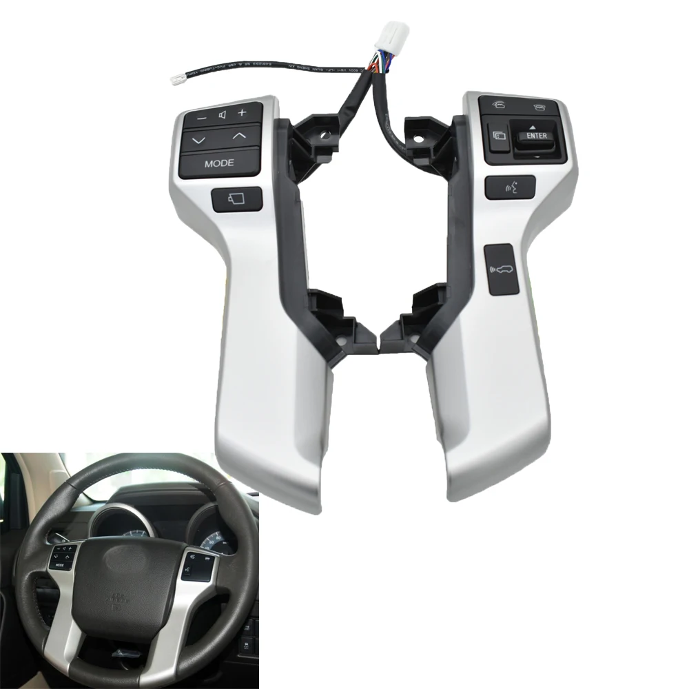 Multifunction Steering Wheel Switch 84250-60160 84250-60160-B1 84250-60180 For Land Cruiser Prado GRJ150L TRJ150W 10-13