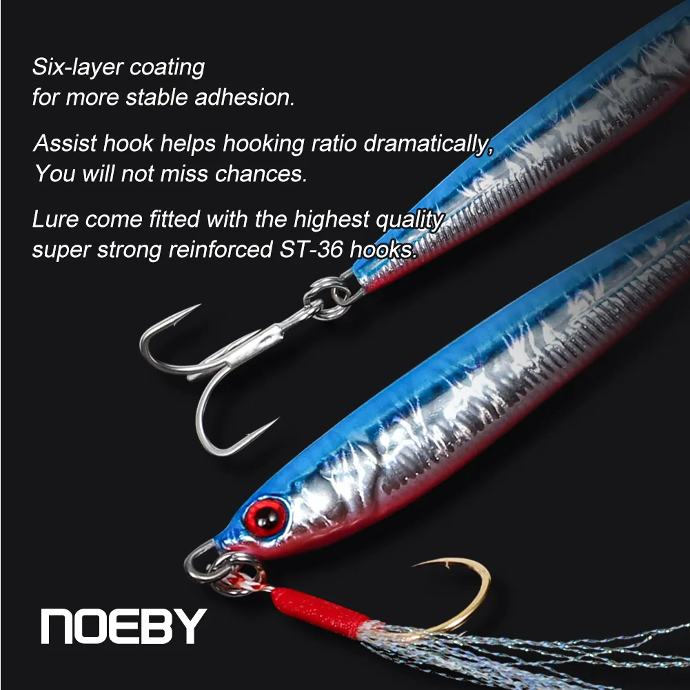 Noeby Señuelo de Jigging Metálico para Lubina – Cebo Duro - imagen 2
