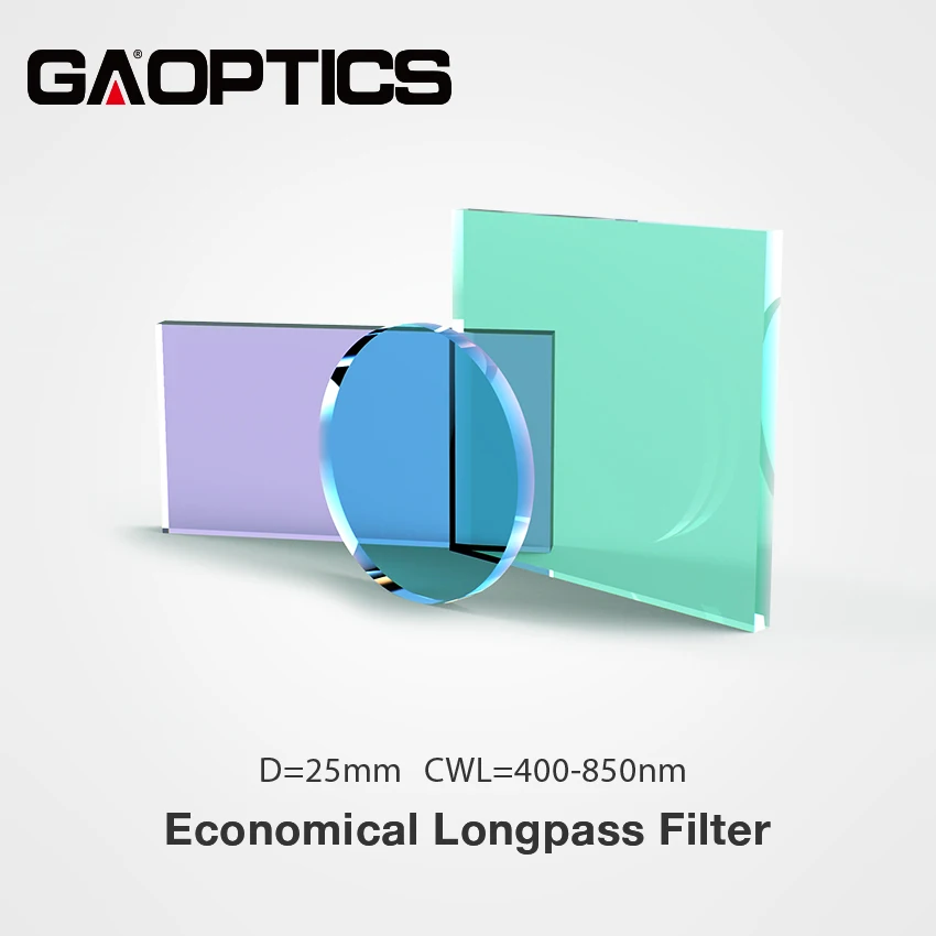 Cheap Longpass Filters Cut Off Band 400-850nm Diameter 25mm