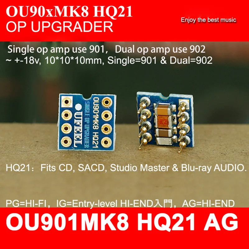 OU901MK8 OU902MK8 MK9 HQ21HiFi Audio op amp Upgrade Converter Board Adapter Socket for Preamp CD Player Decoder Module