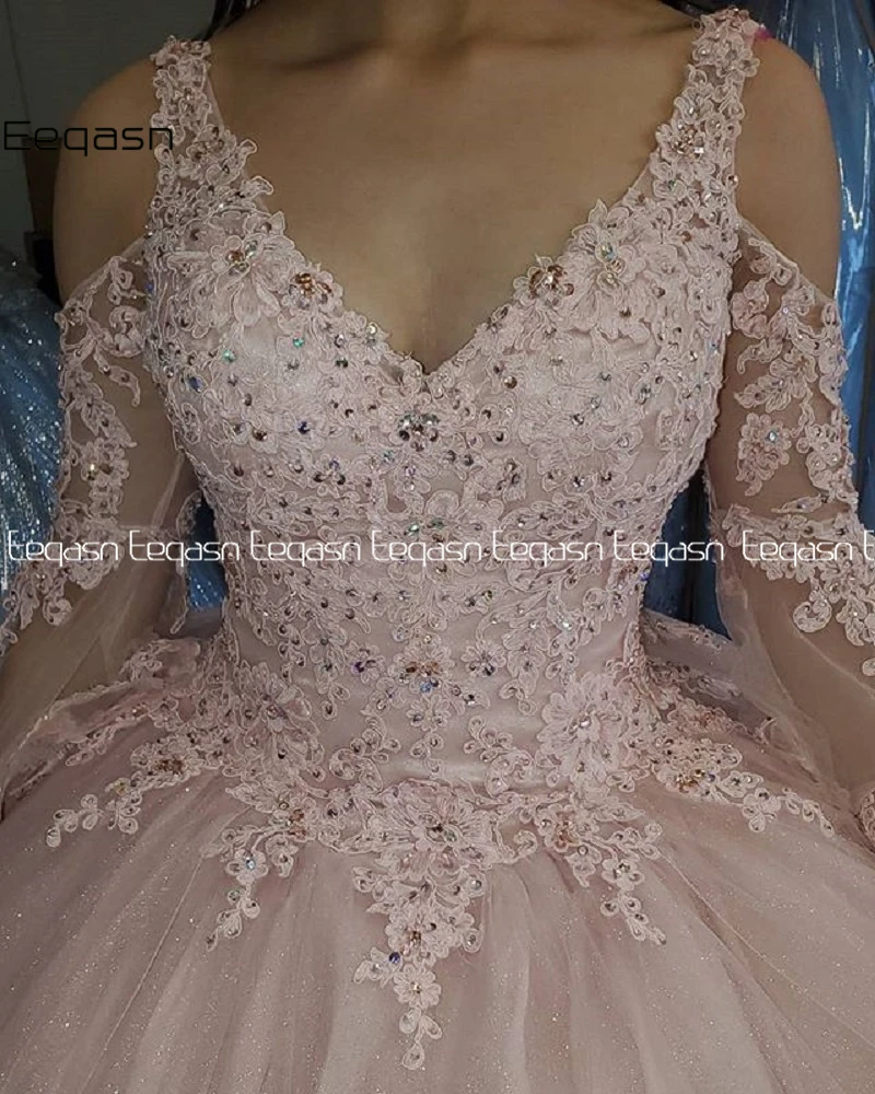 Customized Lace Quinceanera Dresses Ball Gown Lace Up Sweet 16 Dress For 15 Years Formal Prom Party Pageant Gown Custom image 4