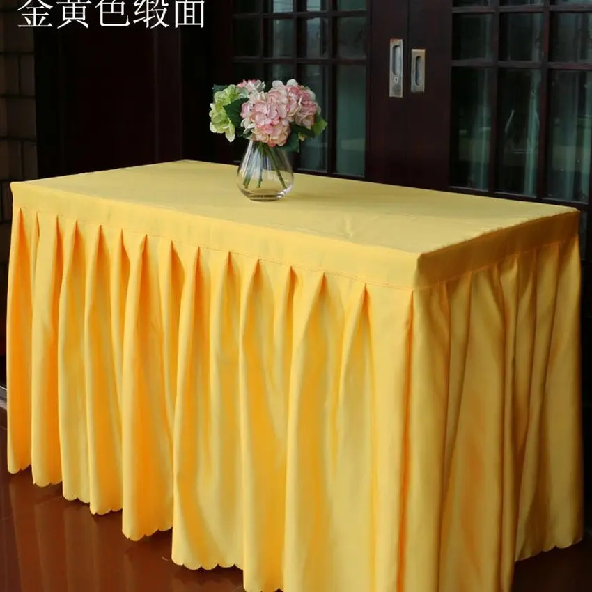 

Quality Thickening Table Skirt Cover Table Skirting Wedding Skirting Cover