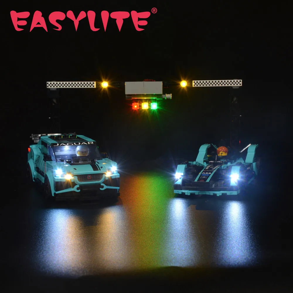 

EASYLITE LED Light Set For Speed Champions 76898 Formula E Racing GEN DIY Toys Blocks Bricks Only Lighting Kit Not Include Model