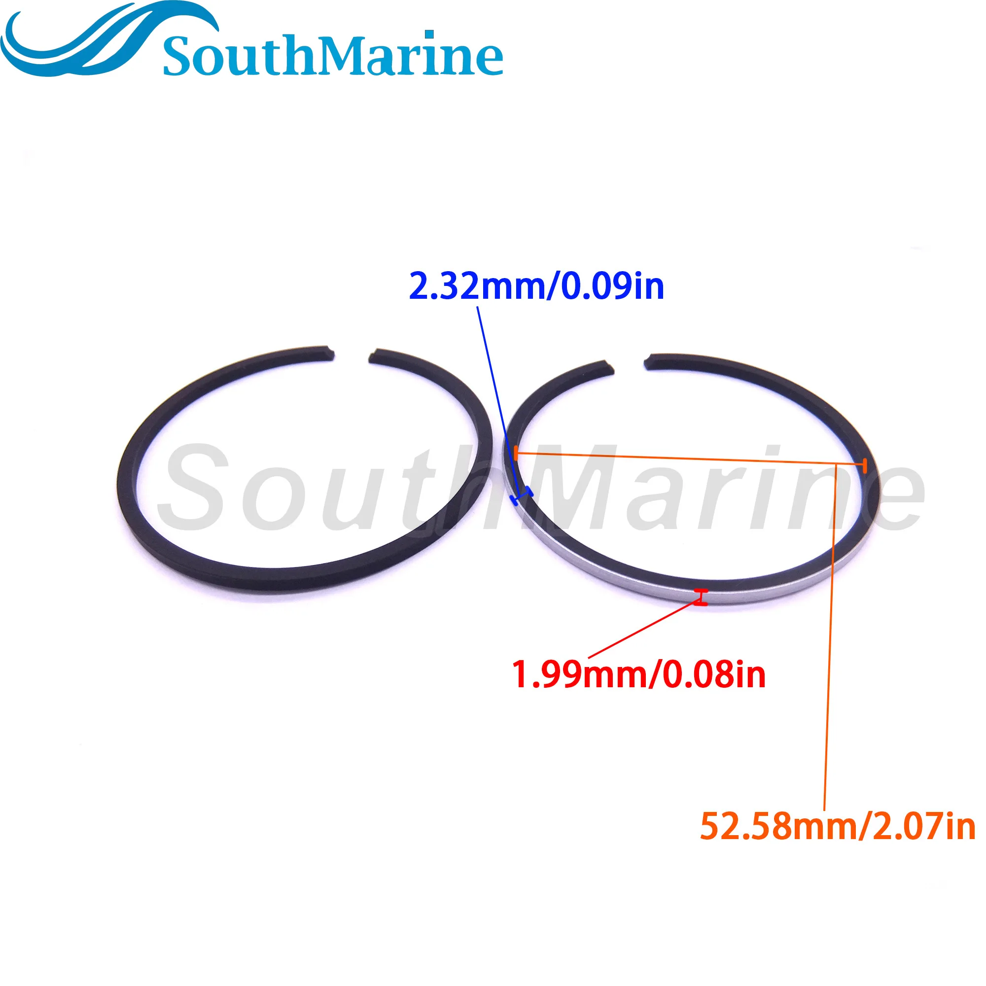 Anel de pistão para barco, conjunto de peças para barco, 369-00011-0/1-351-00011, 0/1, 369000110, 369000111, 351000110, 3g2000110