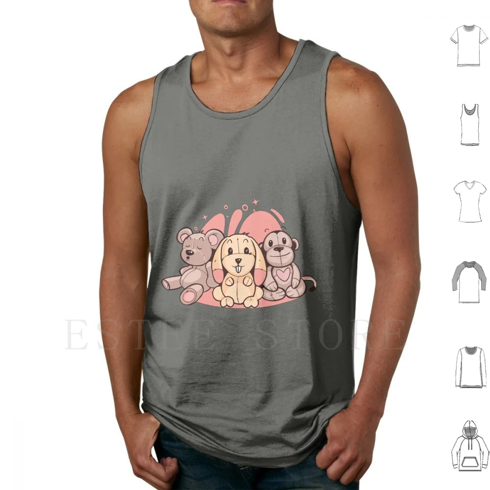 Soft Toy Tank Tops Vest Sleeveless Soft Toy Teddy Bear Plush Toys Toys Childrens Toys Idea