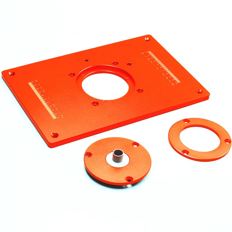 universal Aluminum Router Table Insert Plate 200x300x8mm With Cover For Woodworking Engraving Machine Woodworking DIY