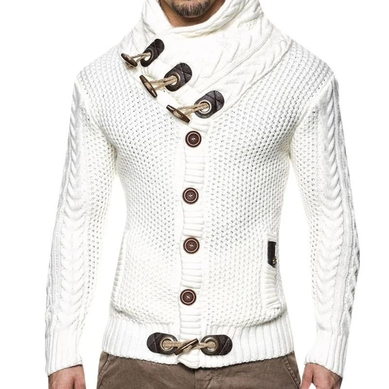 ZOGAA Men Sweater Coat Autumn Winter Knitted Cardigans Coats