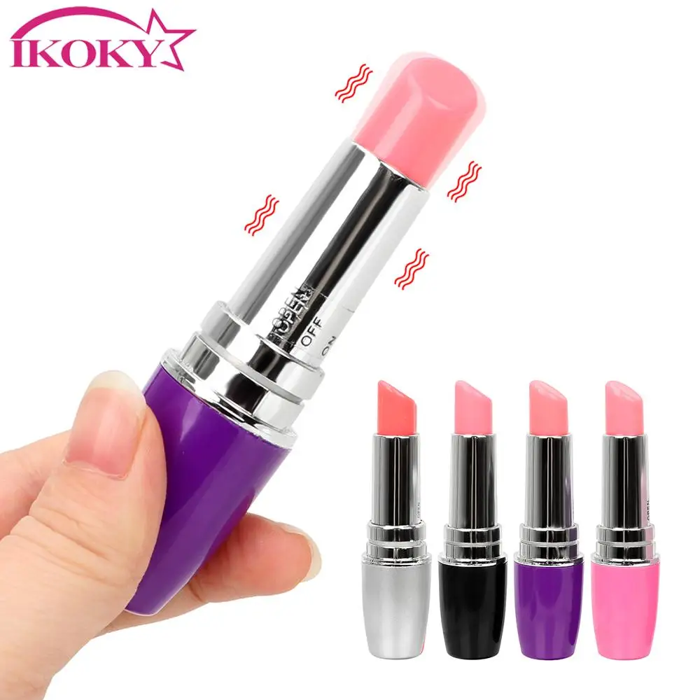 IKOKY Vibrator Hot Mini Secret Lipstick Vibrator Vibrating Jump Egg Waterproof Bullet Massage Sex Toy for Women Adult Product