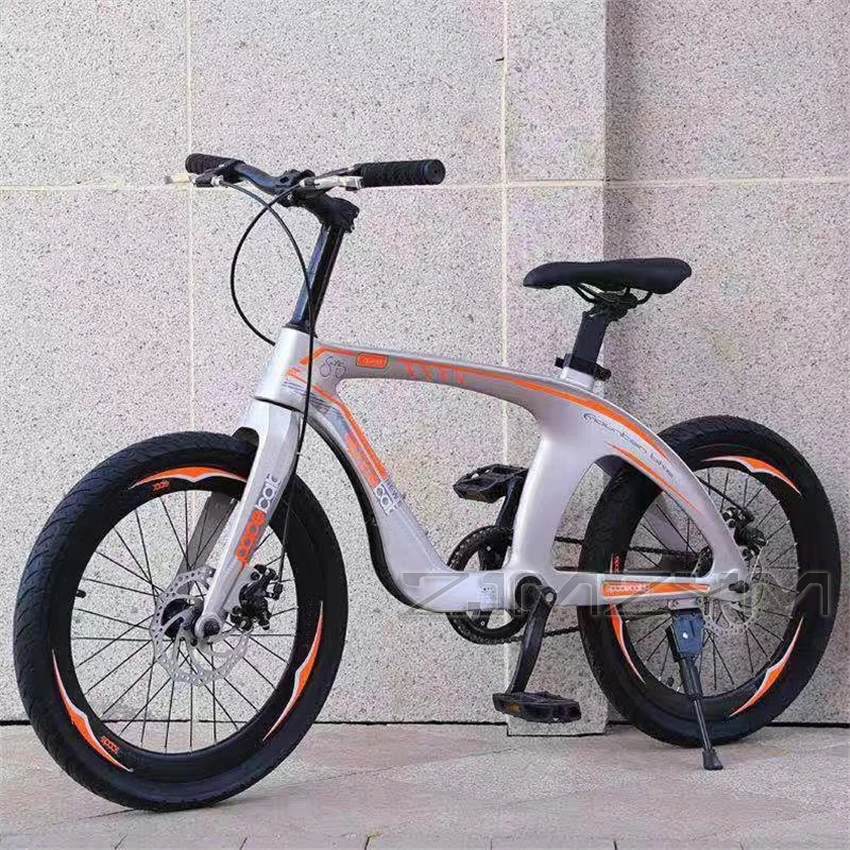 2021 New Magnesium Alloy Bicycle 20-Inch Mountain Bike Double Disc Brake Single Speed Middle School Student Pedal Bicycle Bike