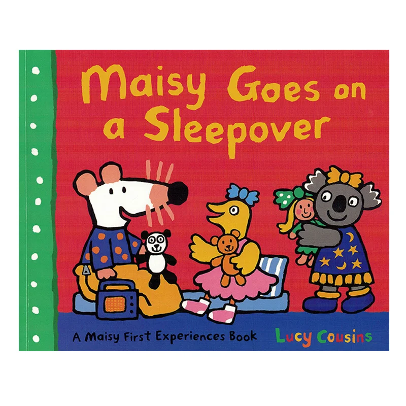 

Maisy Goes on A Sleepover Story Book for Children English Language Classroom Picture Story Reading Book Children Montesori Book