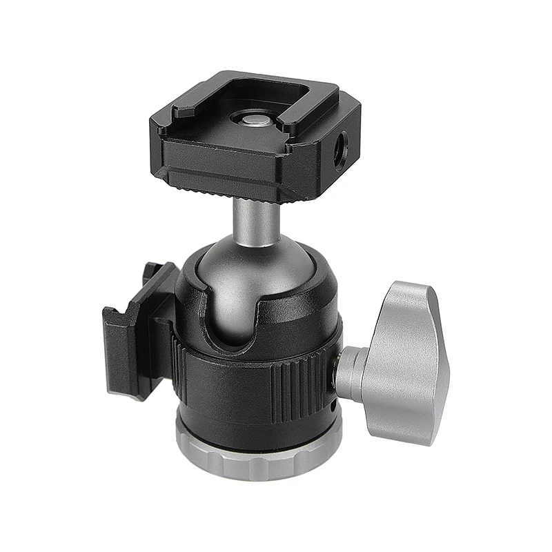 CAMVATE Многофункциональный фонарь с поворотом на 360 ° и углом наклона 90 ° с винтовым соединителем 1/4 дюйма и двойными креплениями для штатива камеры