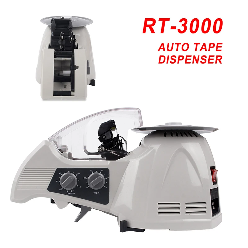 RT-3000 التلقائي الكهربائية التعبئة والتغليف ماكينة تقطيع الأشرطة الشريط موزع آلة ختم الة قطع الورق آلة ختم المكبس