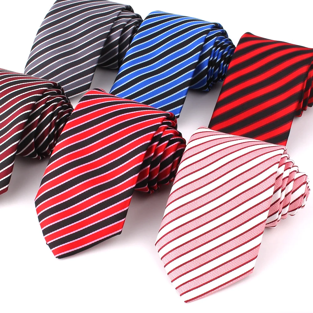 New Skinny Neck Ties For Men Women Casual Striped Tie Suits Slim Tie For Wedding Business Groomsman Necktie Gravata Gifts