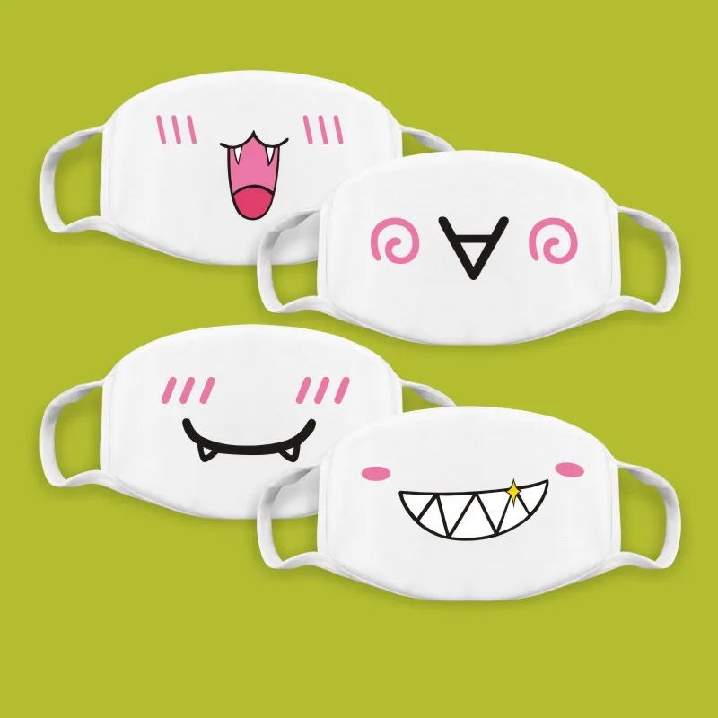 For Smile Face Korean Masks Muffle Expression Mouth