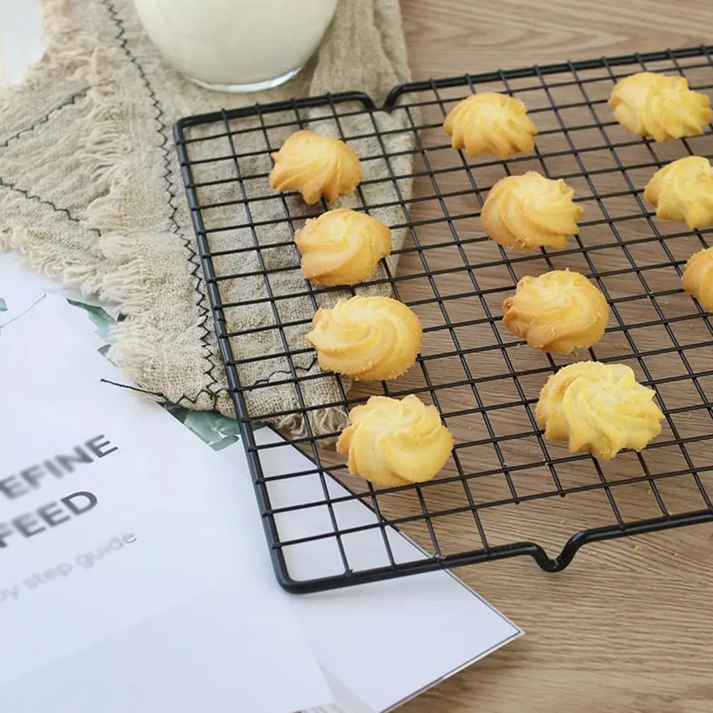 Nonstick Metal Cake Cooling Grid Rack Net Cookies Biscuits Bread Muffins Drying Stand Holder Kitchen Baking Tray Tools