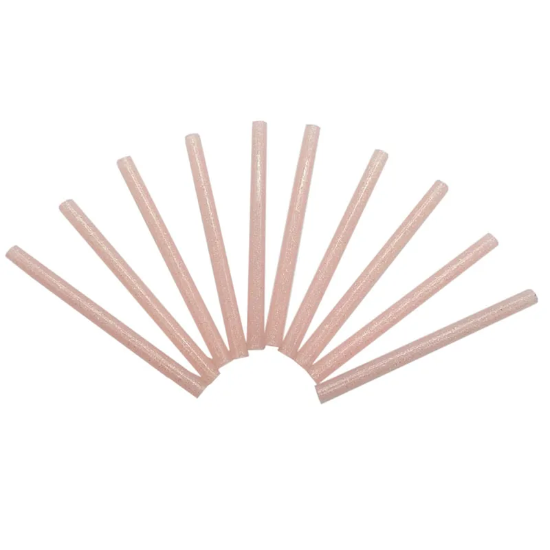 Colored Hot Melt Glue Sticks 7mm Adhesive Light Pink Color Glitter Glue Sticks Professional For Electric Glue Gun Craft Repair