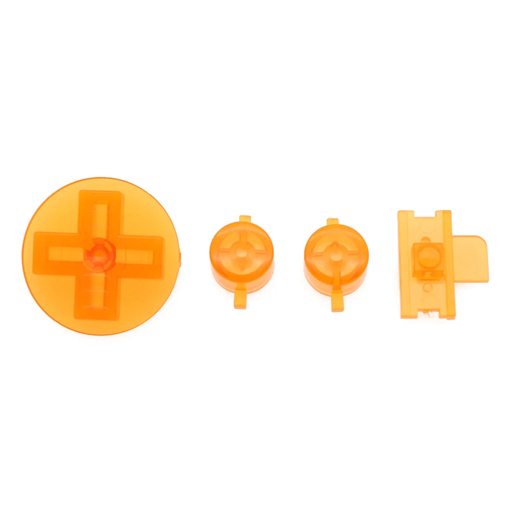 18 色オプション黒クリアレッド税関 DIY ボタンセット交換ゲームボーイクラシック GB DMG A B ボタン D-パッドボタン
