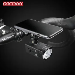 Gaciron Intelligent 500 Lumens Mountain Bike Light Compatible for Gopro mount Rechargeable IPX6 Bicycle Front Light For Race
