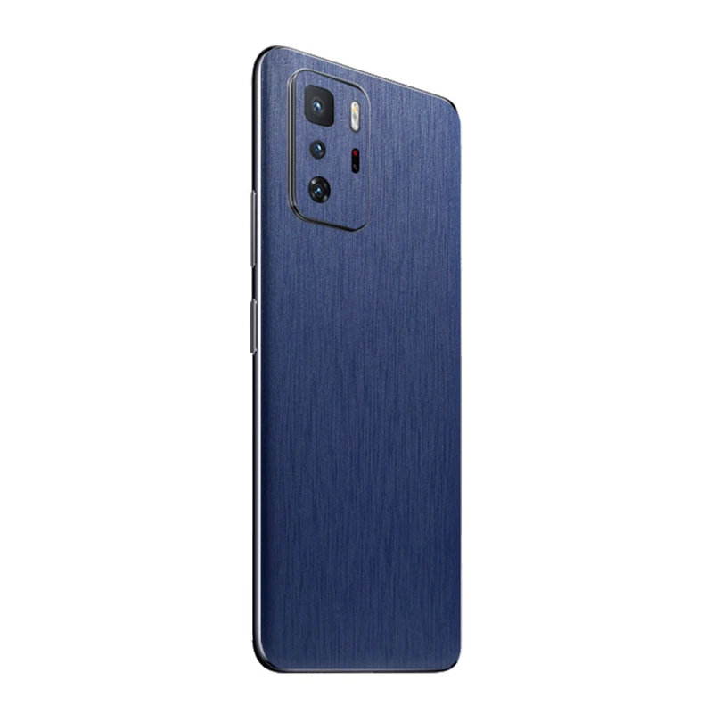 High Simulation Metal Brushed Wrap Skin Phone Back Paste For XIAOMI Redmi Note 10 Pro Note 10 10X 4G Note 9 5G Note 8Pro 8 7 Pro