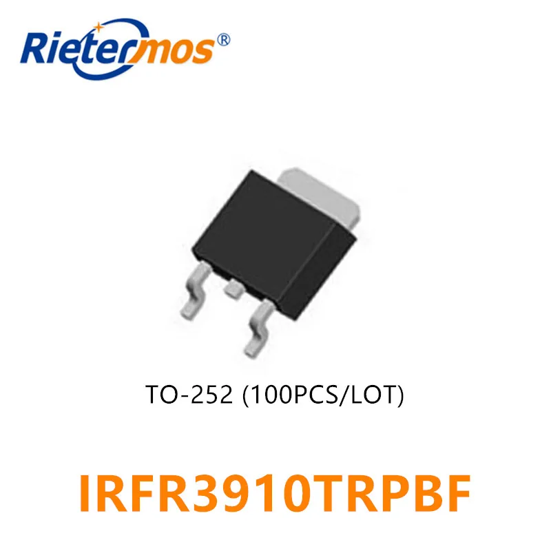 100 шт. IRFR3910 IRFR3910TRPBF FR3910 N-CHANNEL 100V SMD TO-252