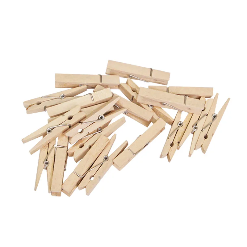 25Mm 30Mm 35 45Mm 60mm 72Mm Clothes Pegs Mini Wooden Paper Photo Clips Clothespins Wood Clamps For Storage Supplies Wooden Clips