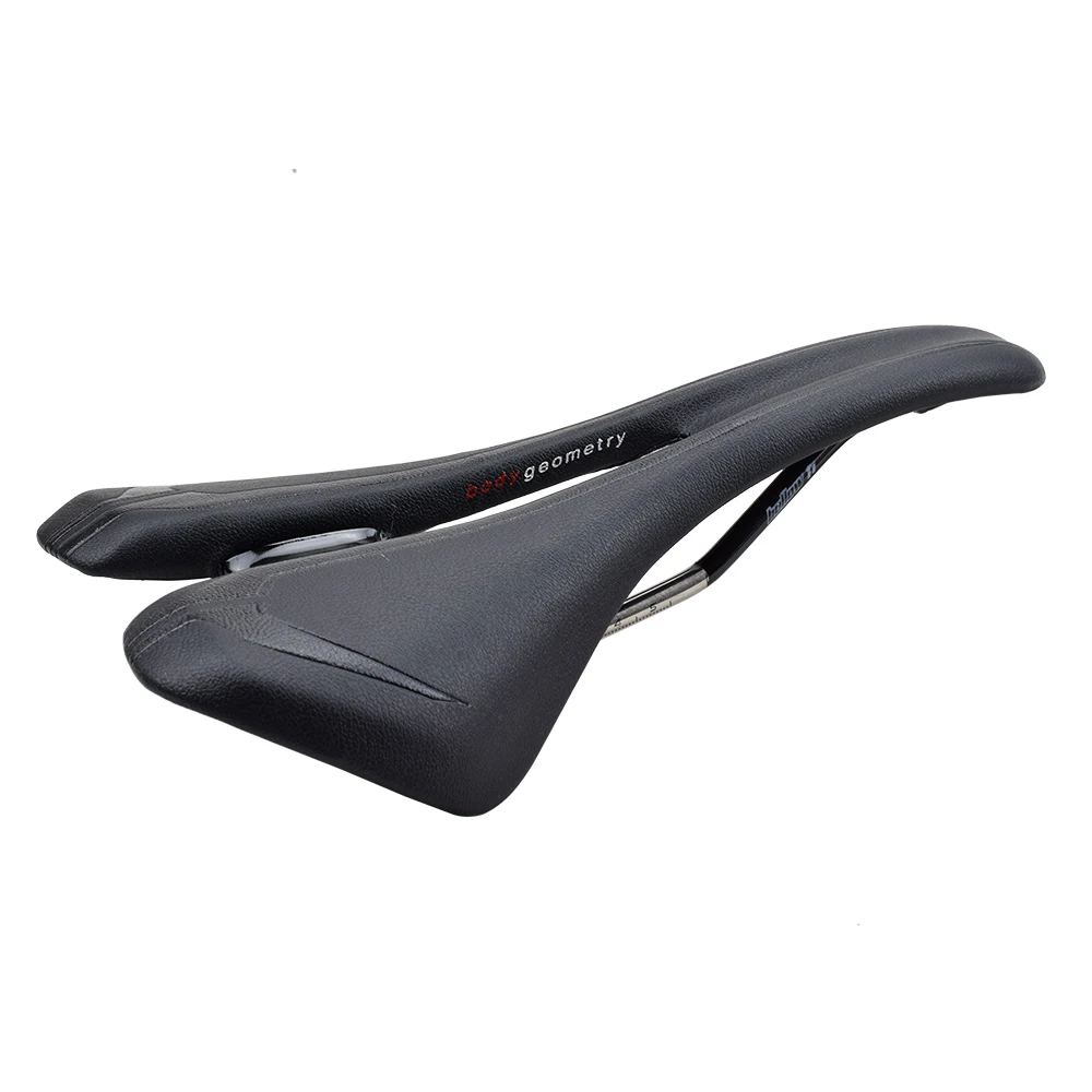 Newest Titanium Rail MTB Saddle Seat 275x143/155mm PU Leather Hollowed Cr-Mo Mountain Bicycle Saddle Racing Back Seat