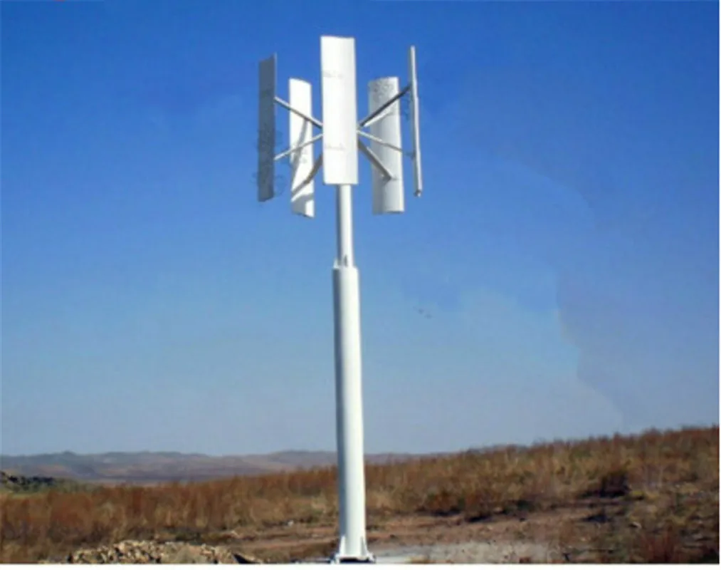 12V Wind Turbine High Efficient Domestic Wind Turbine Small Generator 5 Blades Wind Energy Rotor