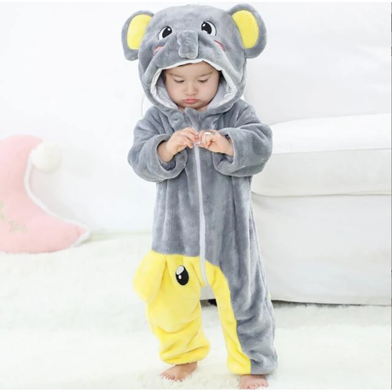 Newborn Baby Star Unicorn Kawaii Kigurumi Pajamas Clothing Infant Rompers Onesie Animal Anime Costume Hooded Winter Jumpsuit