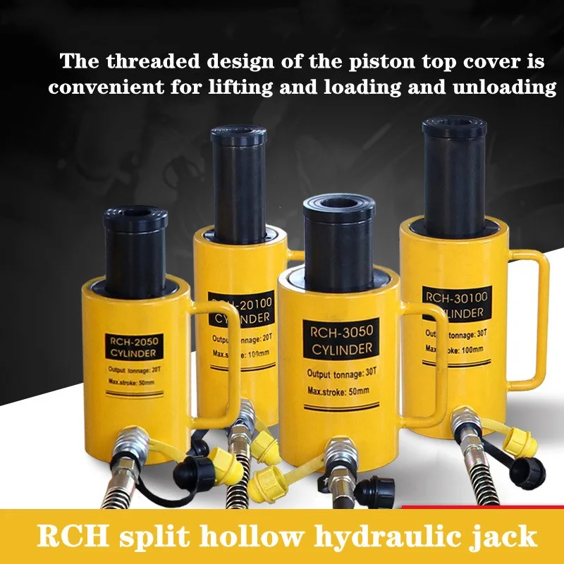 Hollow Hydraulic Jack RCH 20T 30Ton Electric Split Hollow Cylinder