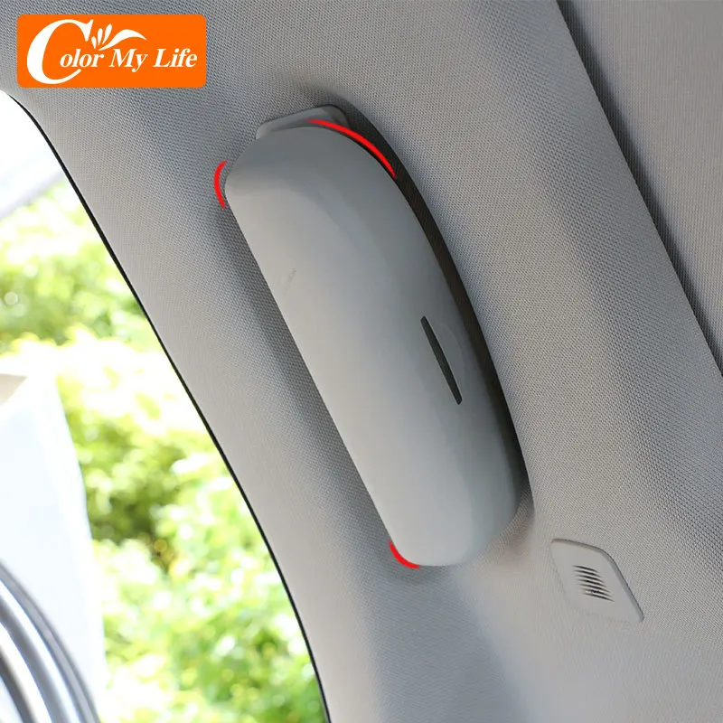 Car Styling Car Front Sun Glasses Case Box Auto Decoration for Peugeot 206 207 308 407 408 508 2008 301 3008 4008 2012-2016