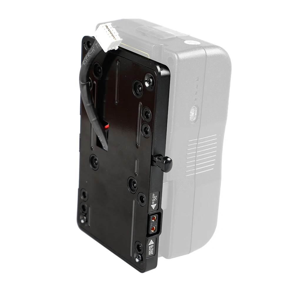 CAMVATE Quick Release V-Lock Mount Power Supply Splitter With D-tap Connector Supply Power For DSLR Camera URSA Mini Battery