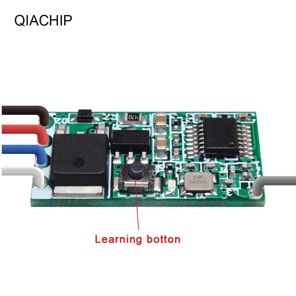 QIACHIP Universal Wireless 433 Mhz DC 3.6V-24V Remote Control Switch 433Mhz 1 CH RF Relay Receiver LED Light Controller DIY Kit