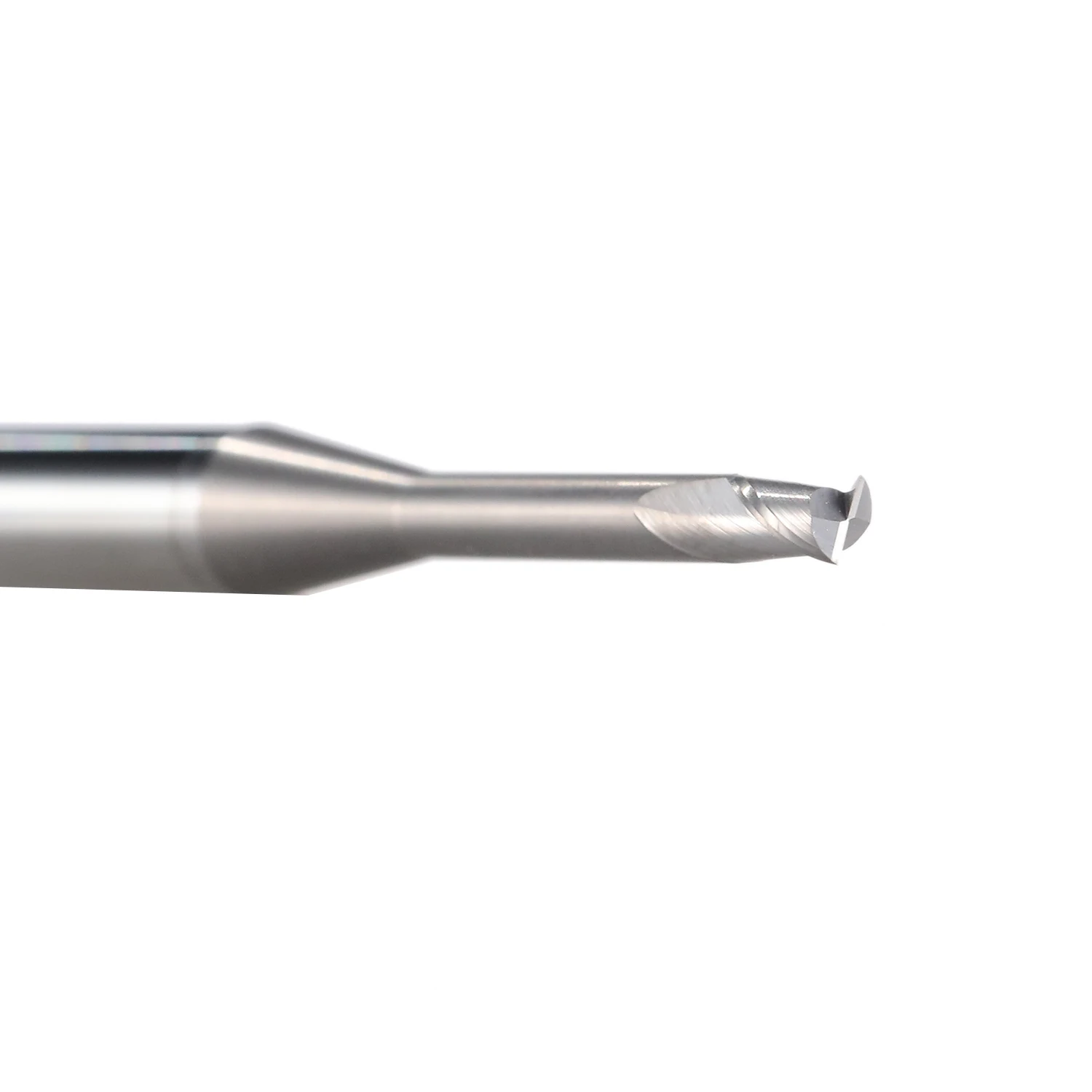 NM-2EP de acero de tungsteno para fresadora cnc, herramientas de corte con revestimiento de cuello largo cuadrado, 2 ranuras, para aleación de cobre y aluminio