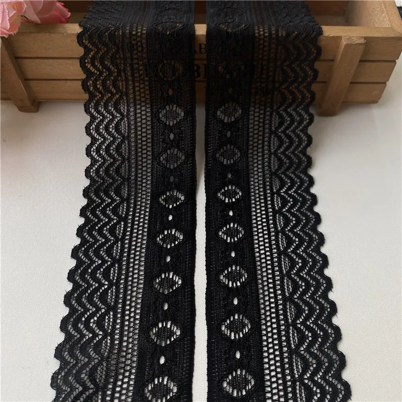 5 yards/lot Elastic Lace Ribbon Elastic Lace Trim DIY Crafts African Lace Fabric for Sewing Clothes Underwear Accessories