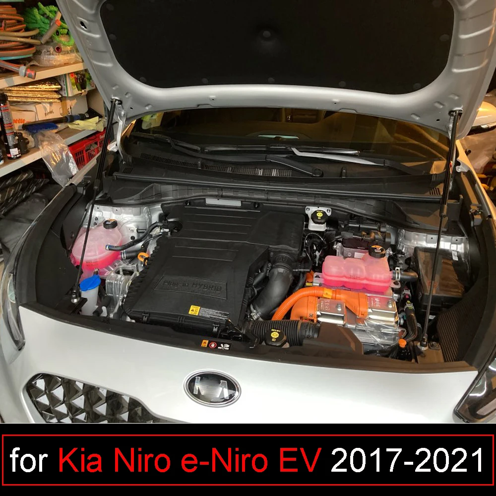 for Kia Niro (DE)  for e-Niro EV 2016-2021 2x Front Hood Bonnet Modify Gas Struts Lift Support Shock Damper