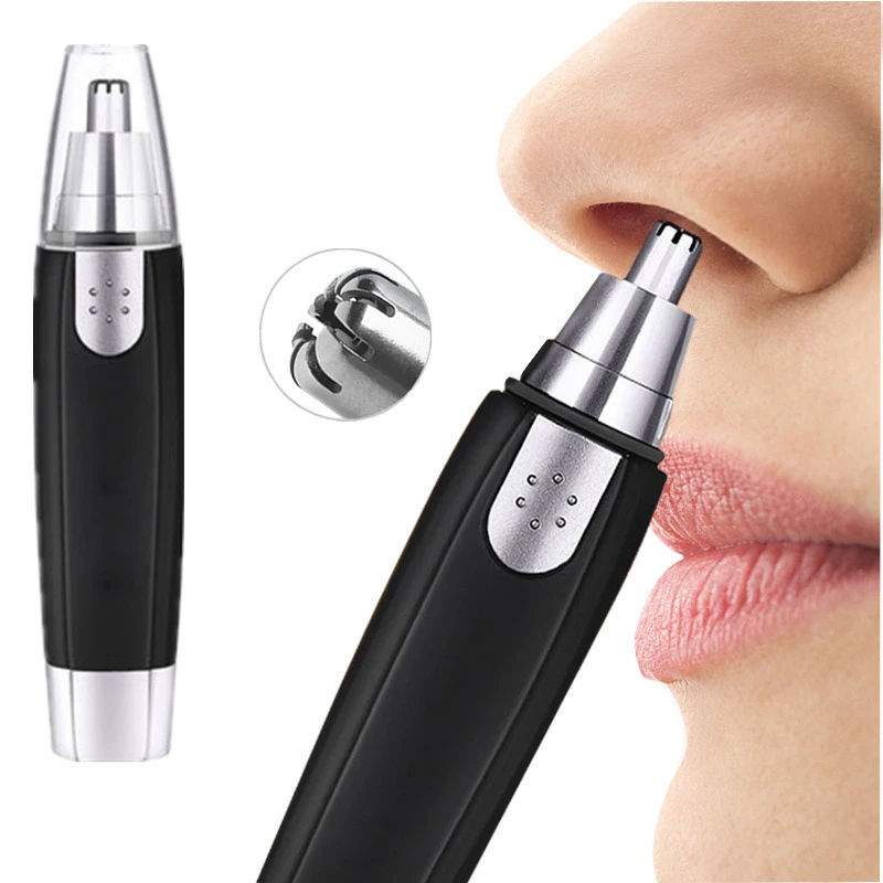 Multi-Function Portable Handhold Battery Powered Nose Hair Eyebrow Trimer Electric Shaver Face Care Shaving Hair Clipper for Man