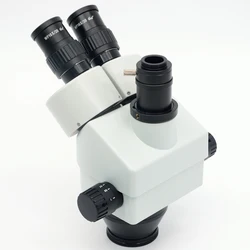 FYSCOPE 7X-45X Simul-Focal Trinocular Zoom Stereo Microscope Head Video Microsope 100mm WD