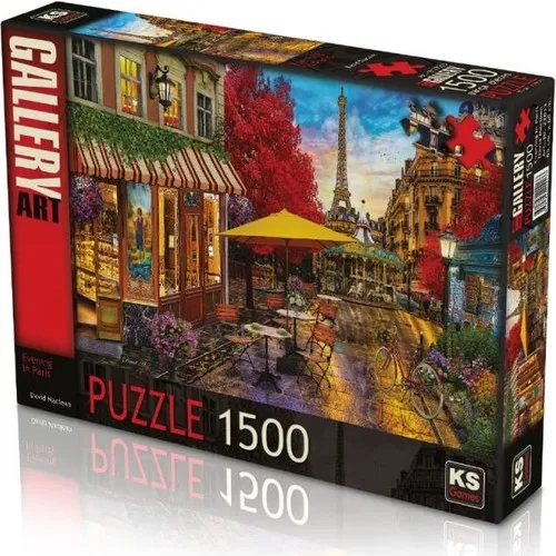 Ks Games Evening In Paris 1500 Piece Jigsaw Puzzle 22013 cutting dies cut pieces with different from each other