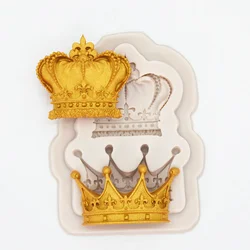 Princess Queen Crown Resin Mold Silicone Kitchen Baking Tools DIY Cake Chocolate Pastry Fondant Moulds Dessert Lace Decoration